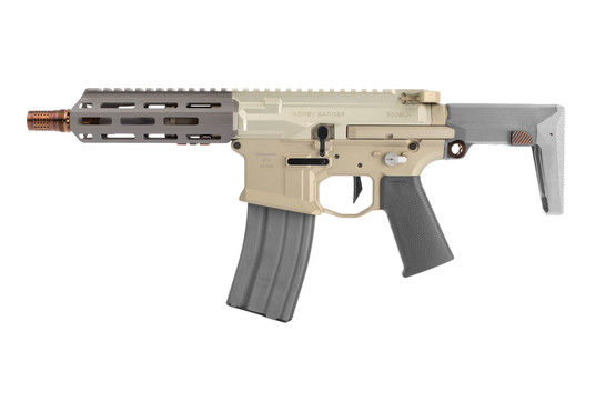 Q Honey Badger 300 Blackout AR15 SBR with Telescoping Stock features a cherry bomb muzzle brake
